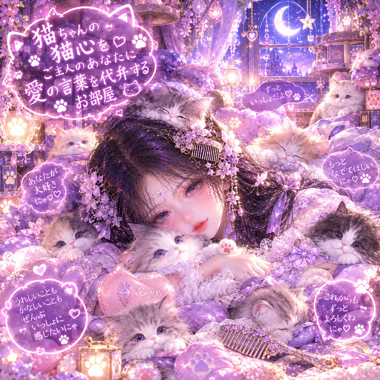 あなたと愛猫の不安をじっくりお聴きします 飼い主の悩みはペットに伝染。愛猫からのSOSを言葉に乗せて イメージ1