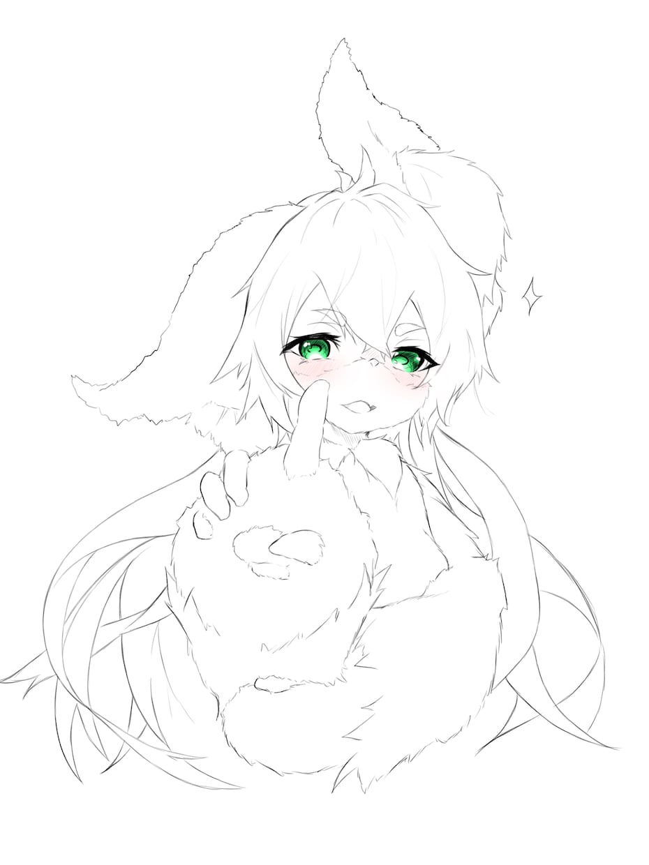 モノクロ】キャラクターデザインします 絵描き歴1年/支援お願いします イメージ2