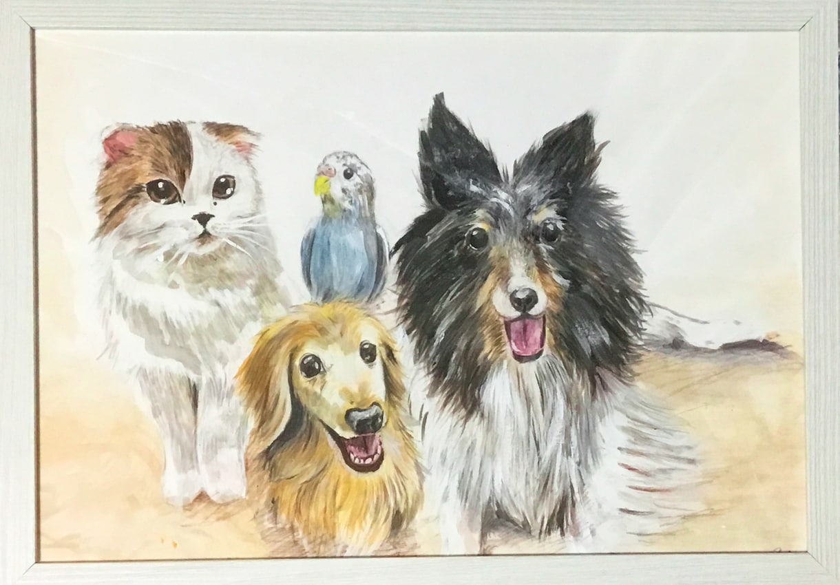 アナログでペットや風景のイラストを描きます あなたの想い出の写真を絵にして残しませんか？ イメージ2