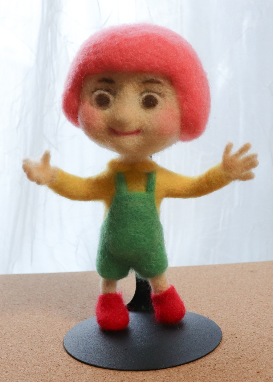 オリジナルの人形を羊毛フェルトで作ります 自由にポーズが変えられる人形です(基本15cmまで） イメージ2