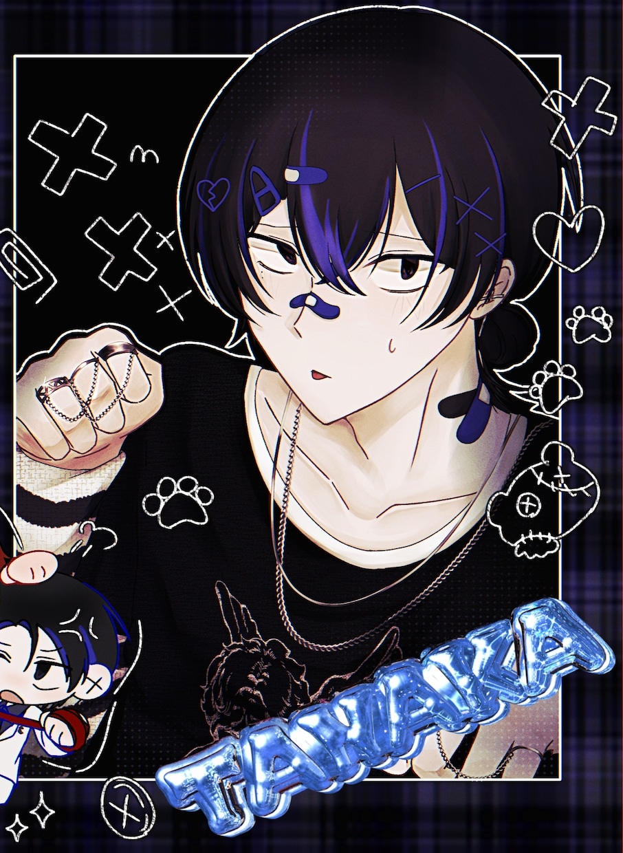 バストアップ＋ミニキャラ描きます 雰囲気に合わせてかわいく描きますOC・うちよそ歓迎しています イメージ4