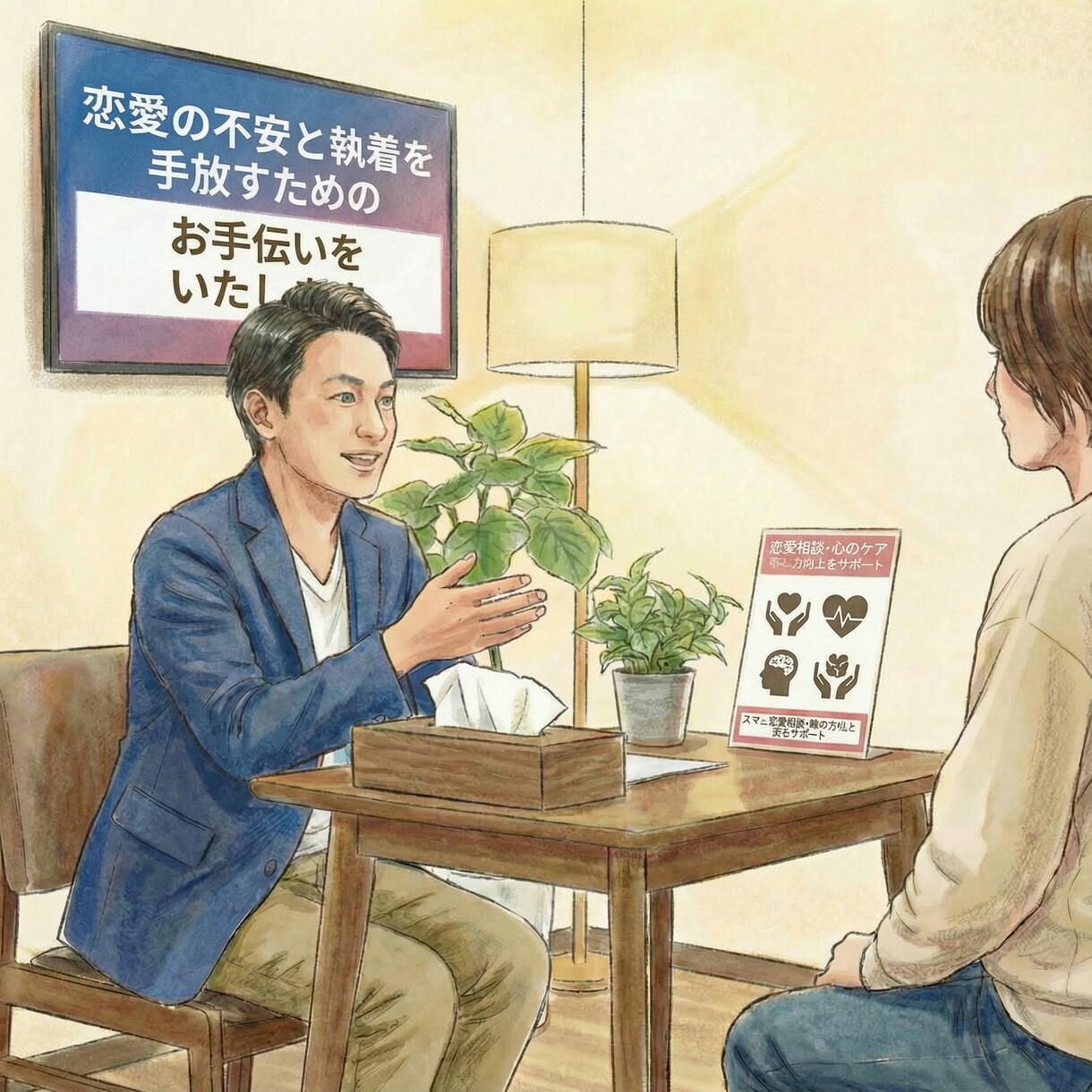 恋愛の不安と執着を手放すためのお手伝いをいたします 恋愛の不安や依存、執着で気持ちが不安定になる方へ イメージ1