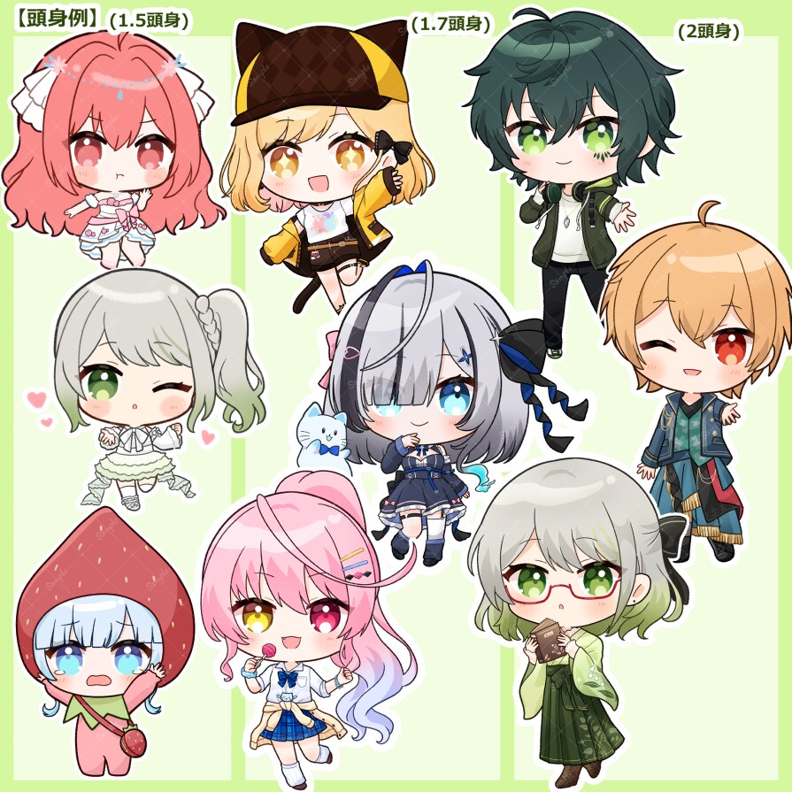 表情二種制作！デフォルメイラストお描きします 商用利用・グッズ作成可能なミニキャライラストの制作 イメージ4