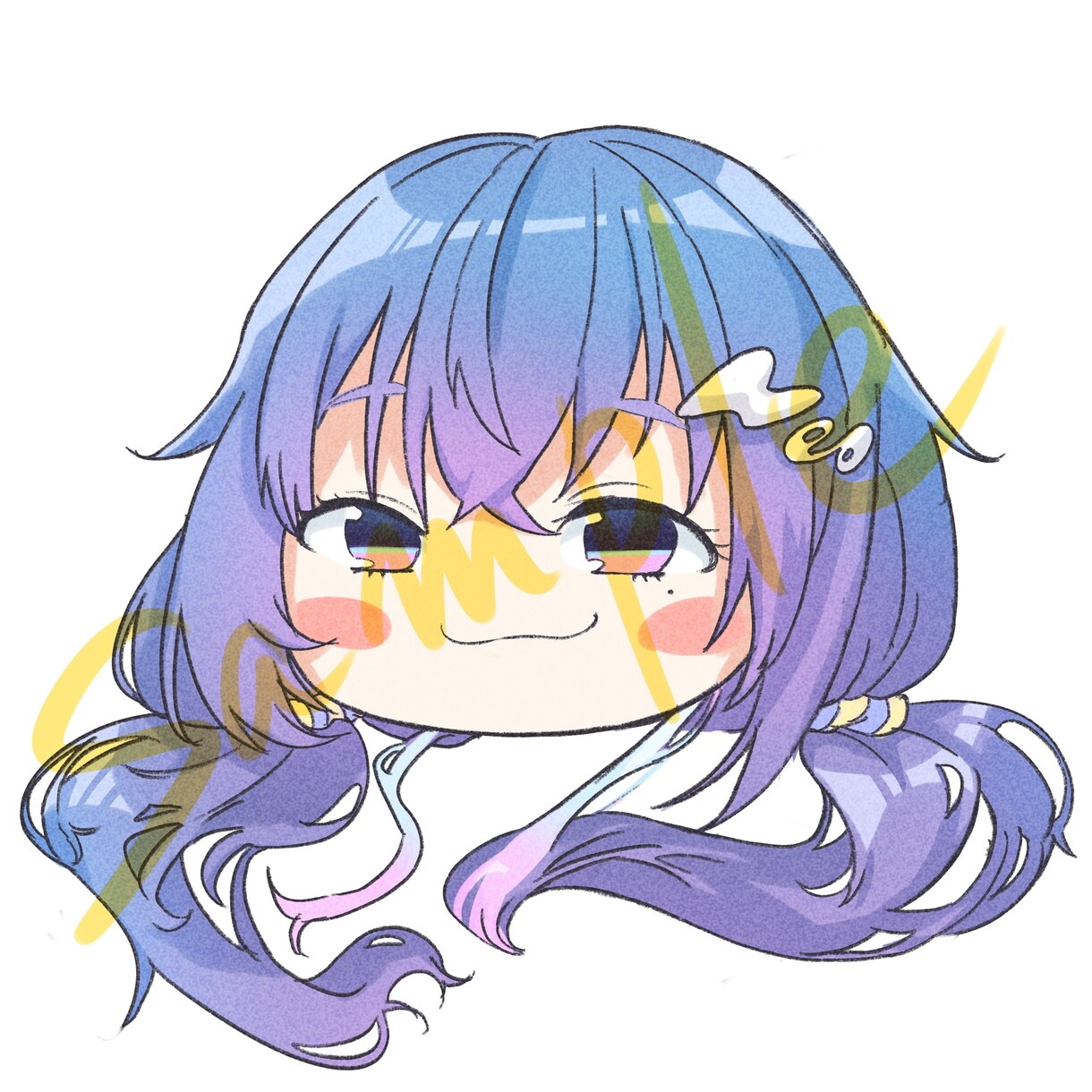 顔だけイラスト描きます シールやデザインのワンポイントに最適！ イメージ8