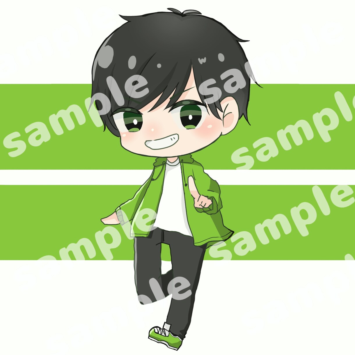 商用利用可◆SNSや配信で使えるミニキャラ描きます 配信画面やスタンプ、グッズに映えるデフォルメキャラ制作！ イメージ4