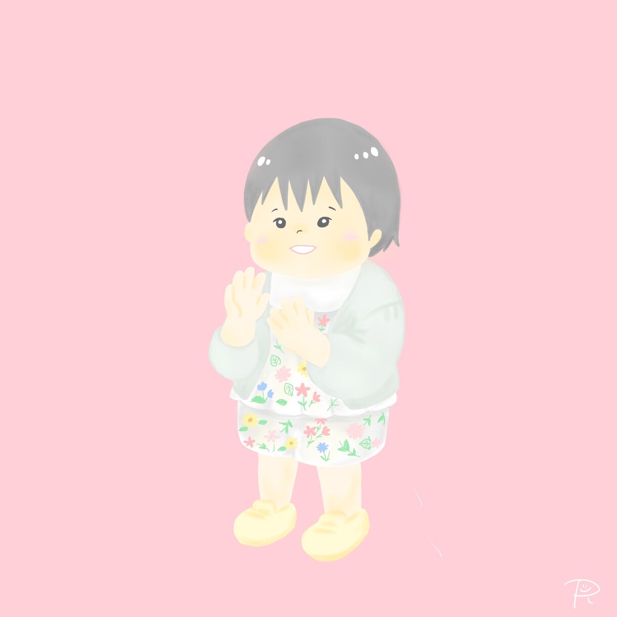 パステルカラーの優しい似顔絵アイコンをお描きします 主線なしイラストでふんわりやわらかい似顔絵で仕上げます☆ イメージ2