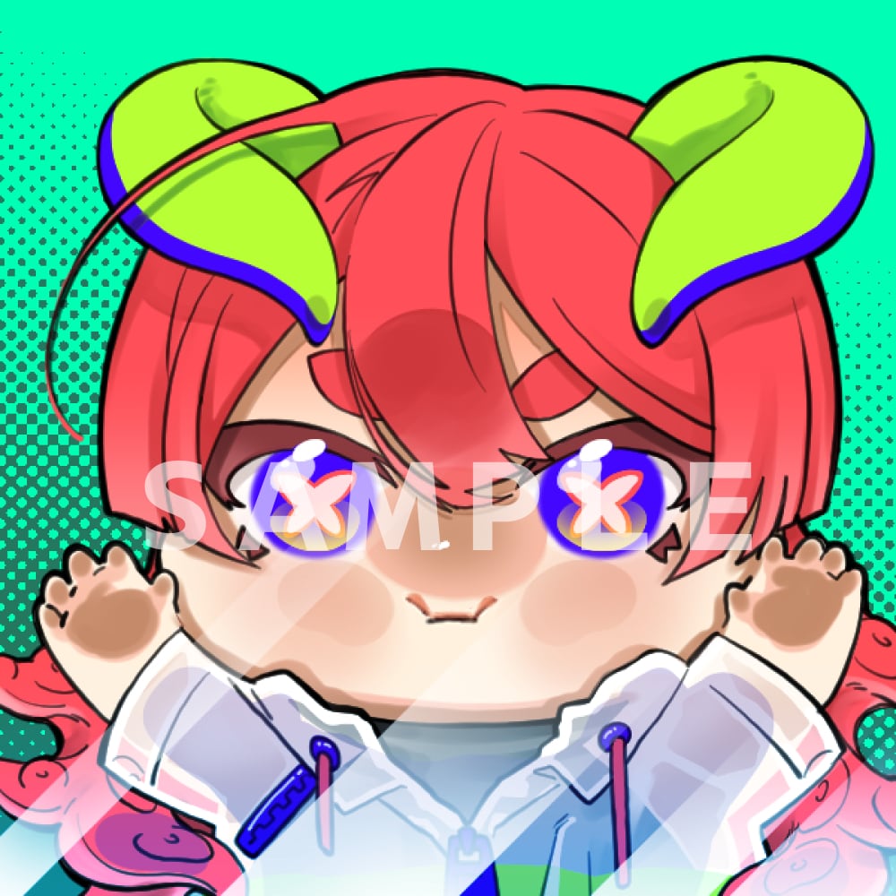 もちもちかわいいSNSアイコン描きます SNS、動画サイトでの活動などに イメージ2