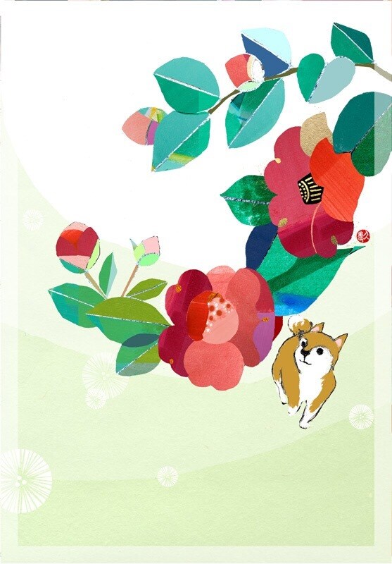 墨絵、岩絵具を用いた和風モダン イラスト描きます 今の日本らしさをお探しのデザイナーさん、クライアント様へ イメージ3
