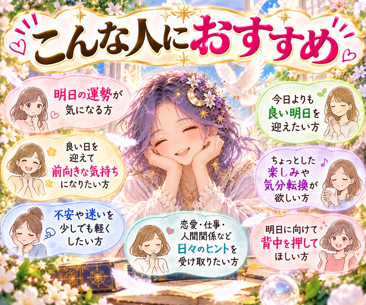 明日のあなたにアドバイス❣️おみくじ占いいたします あなたの大切な日にピンポイントで！明日を明るく照らすお守り✨ イメージ2