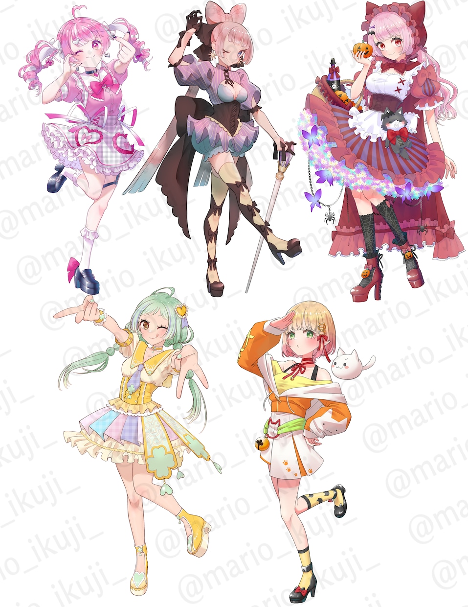 商用利用無料！バストアップ・立ち絵作成いたします IRIAM対応作成可能・１枚絵やアイコンに！ イメージ5