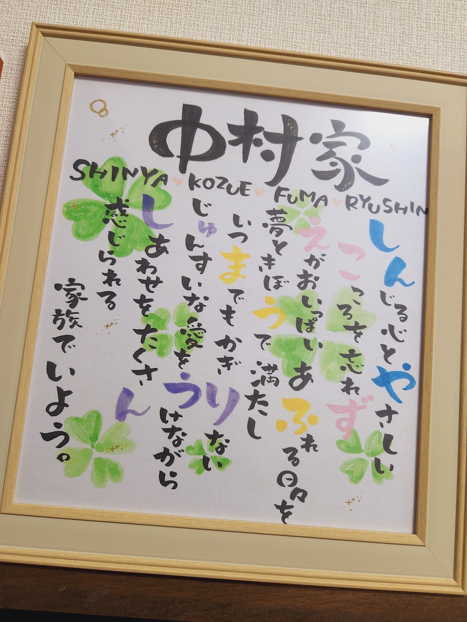 大切な方へ。ネームポエムを作ります 誕生日や結婚祝い、母の日のプレゼントとして贈ってみませんか？ イメージ6