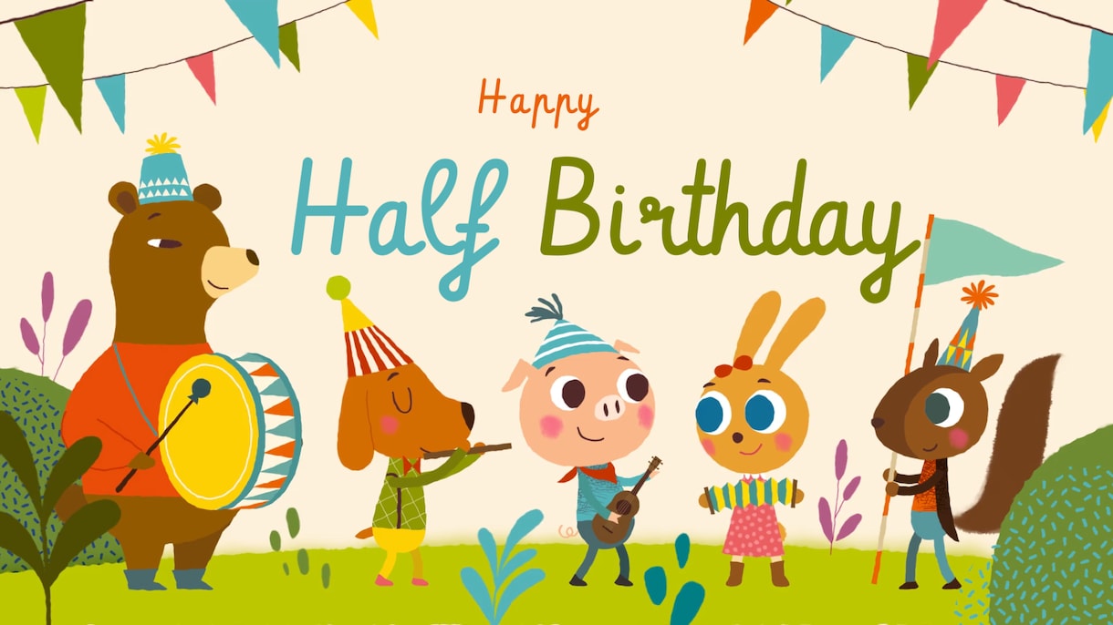 お子様のHalf Birthday動画作ります 思い出を形にしましょう✧︎*。 イメージ2