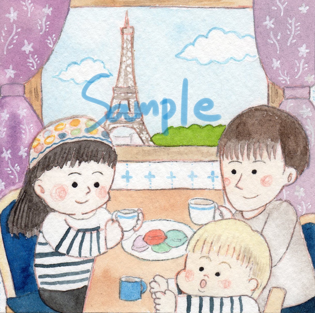 しっかりコース/ほのぼのタッチの似顔絵描きます 誕生日などの記念やプレゼントに。 イメージ8