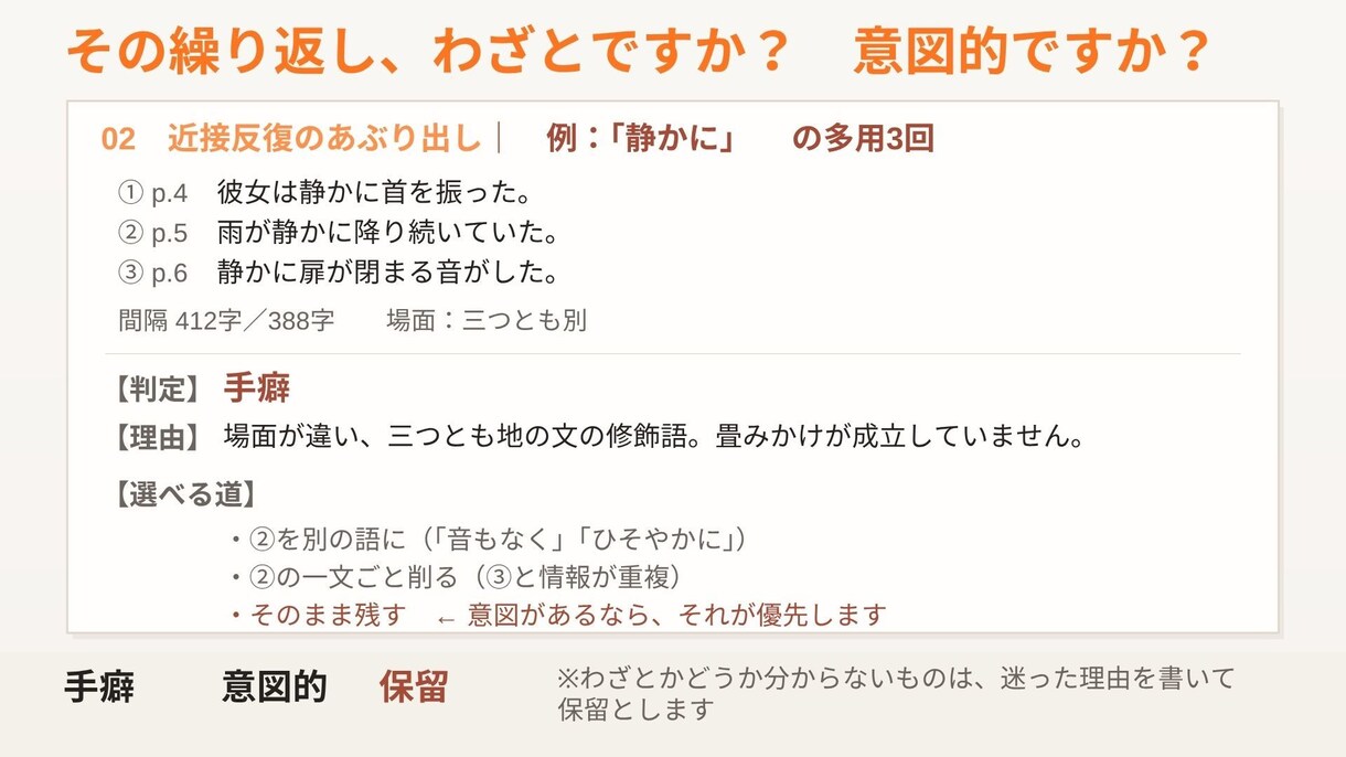 1万字可　小説・文書の文体を分析し、校正します 執筆歴18年・280万字の書き手が、機械と目の両方で診ます イメージ6