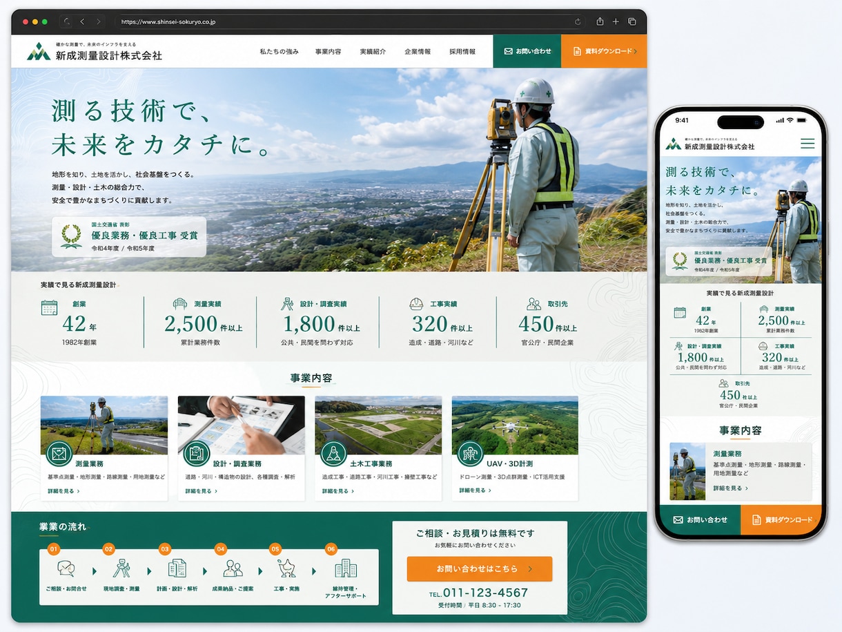建設業専門のホームページを制作しますます 現場の強みが伝わる、更新しやすいホームページ イメージ10