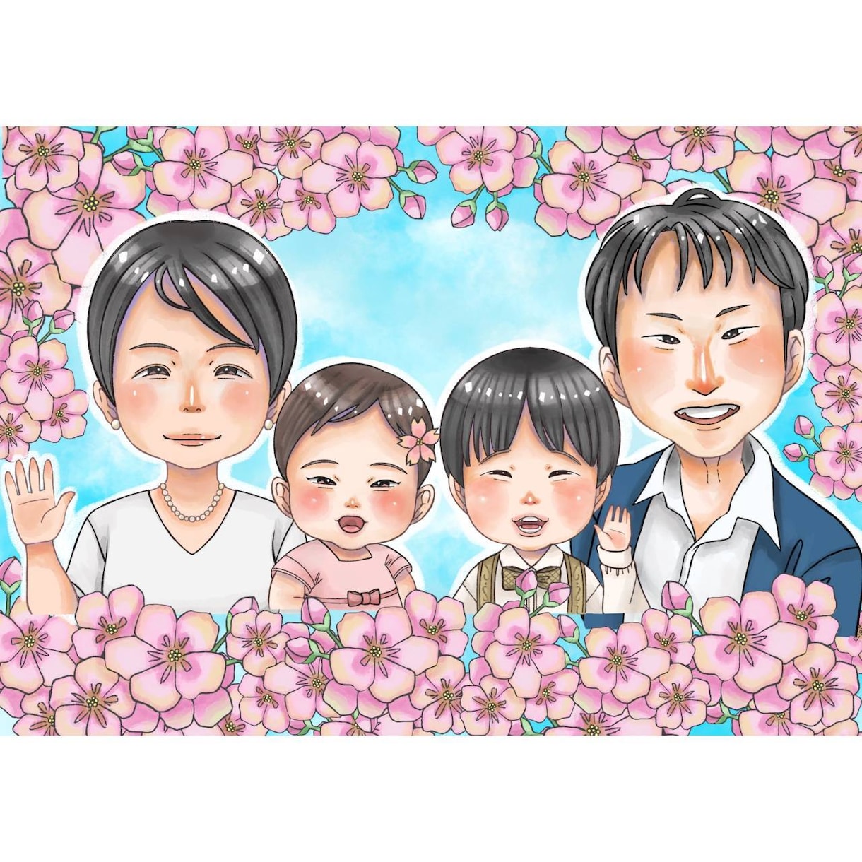 闘病中の方、天使さんに1000円で似顔絵を描きます 癒しのかわいい似顔絵を闘病中の方、天使さんに描かせて頂きます イメージ5