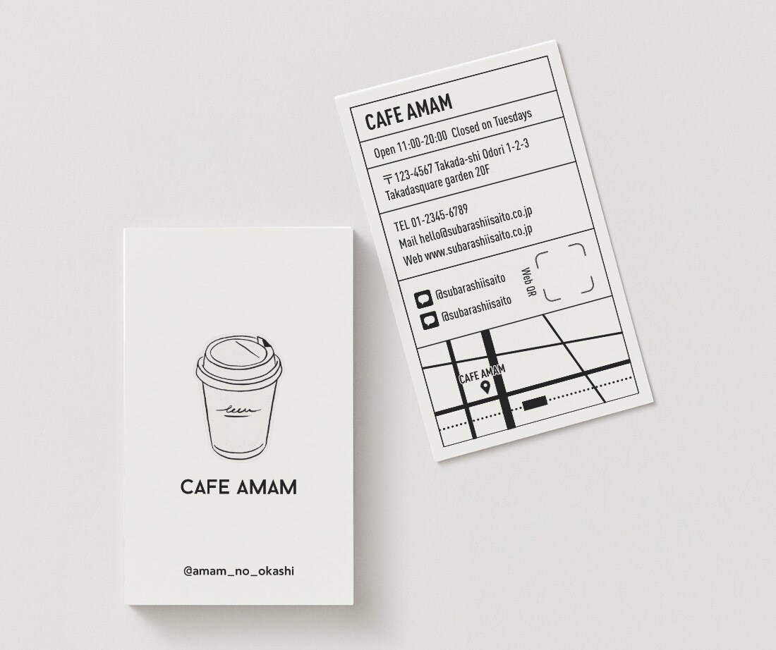 カフェ開業向け|名刺・ショップカードを作成します 低価格・高品質なショップカードをお届けします！ イメージ5