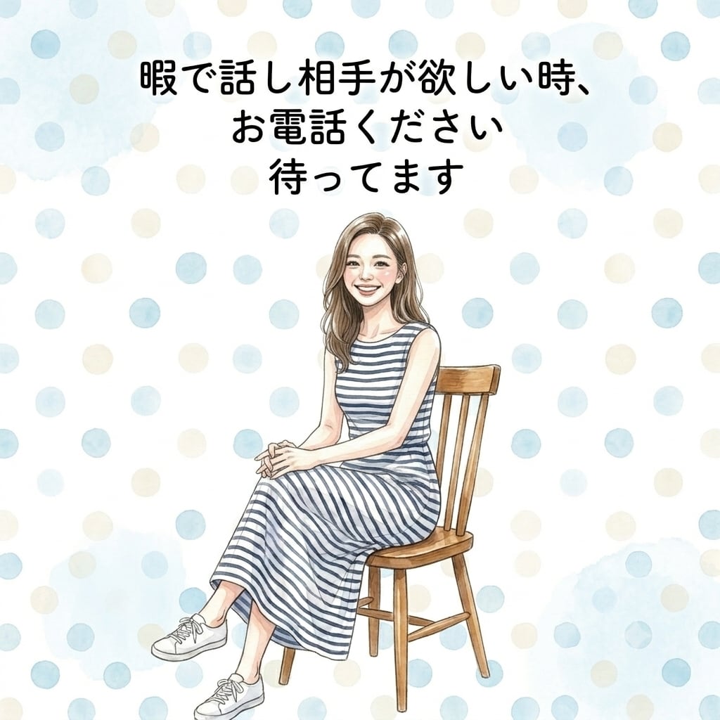 関西弁で音大卒の私が暇つぶしの相手になります 暇つぶしに楽しくお話しましょう。気軽にメッセージ下さい。 イメージ2