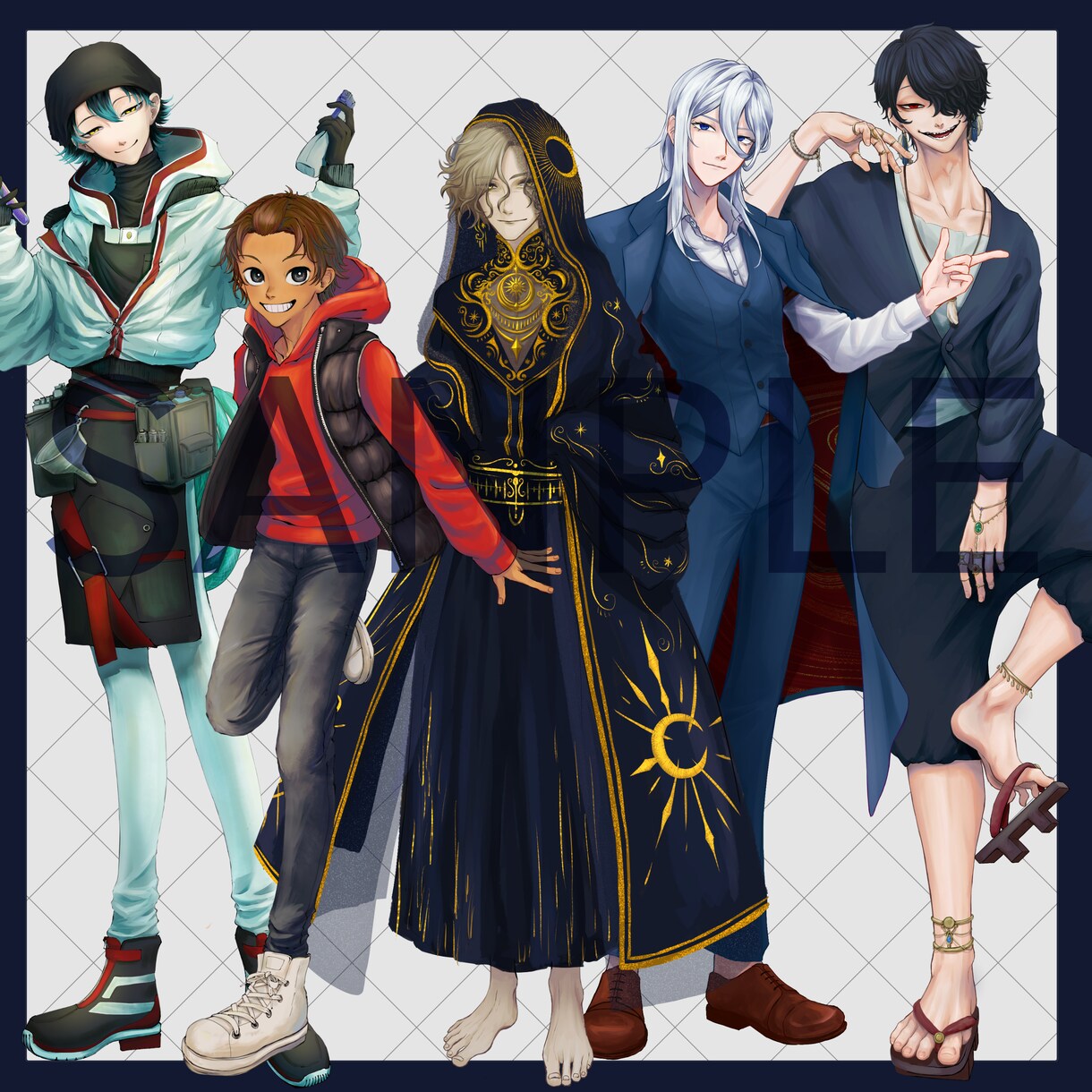 TRPG、ゲーム、配信等の立ち絵制作承ります 厚塗りで細かな装飾に質感までこだわりを持って描きあげます！ イメージ3
