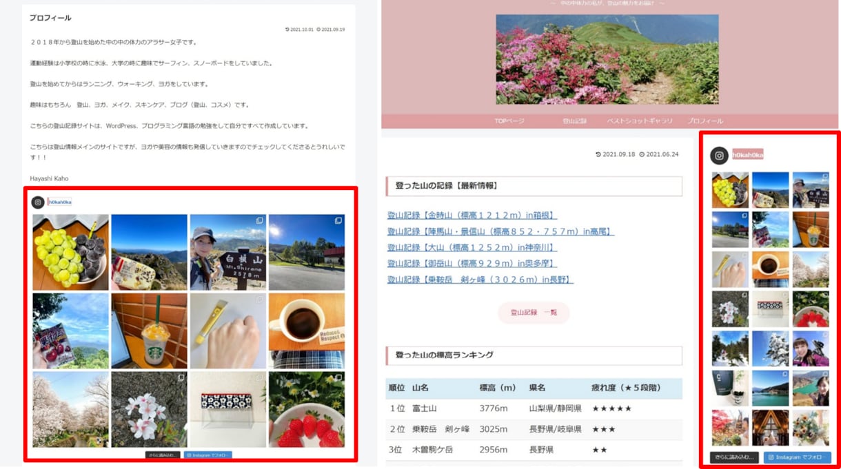 インスタグラムの投稿一覧を設置します サイトの可能性を広げる一助になれればと思います イメージ2