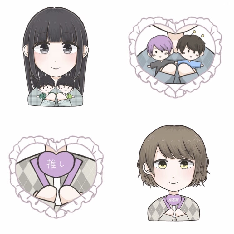 SNS用デフォルメアイコン描きます ❁﻿ペンライト・ぬいぐるみ等の追加オプションあり❁﻿ イメージ3