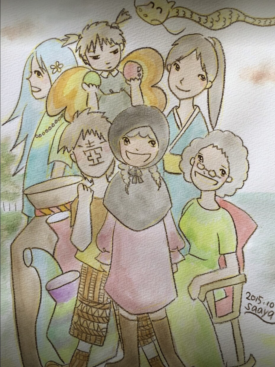 ガーディアンアート♪あなたを見守る守護存在描きます そっと寄りそう守護さんを感じるひととき イメージ3