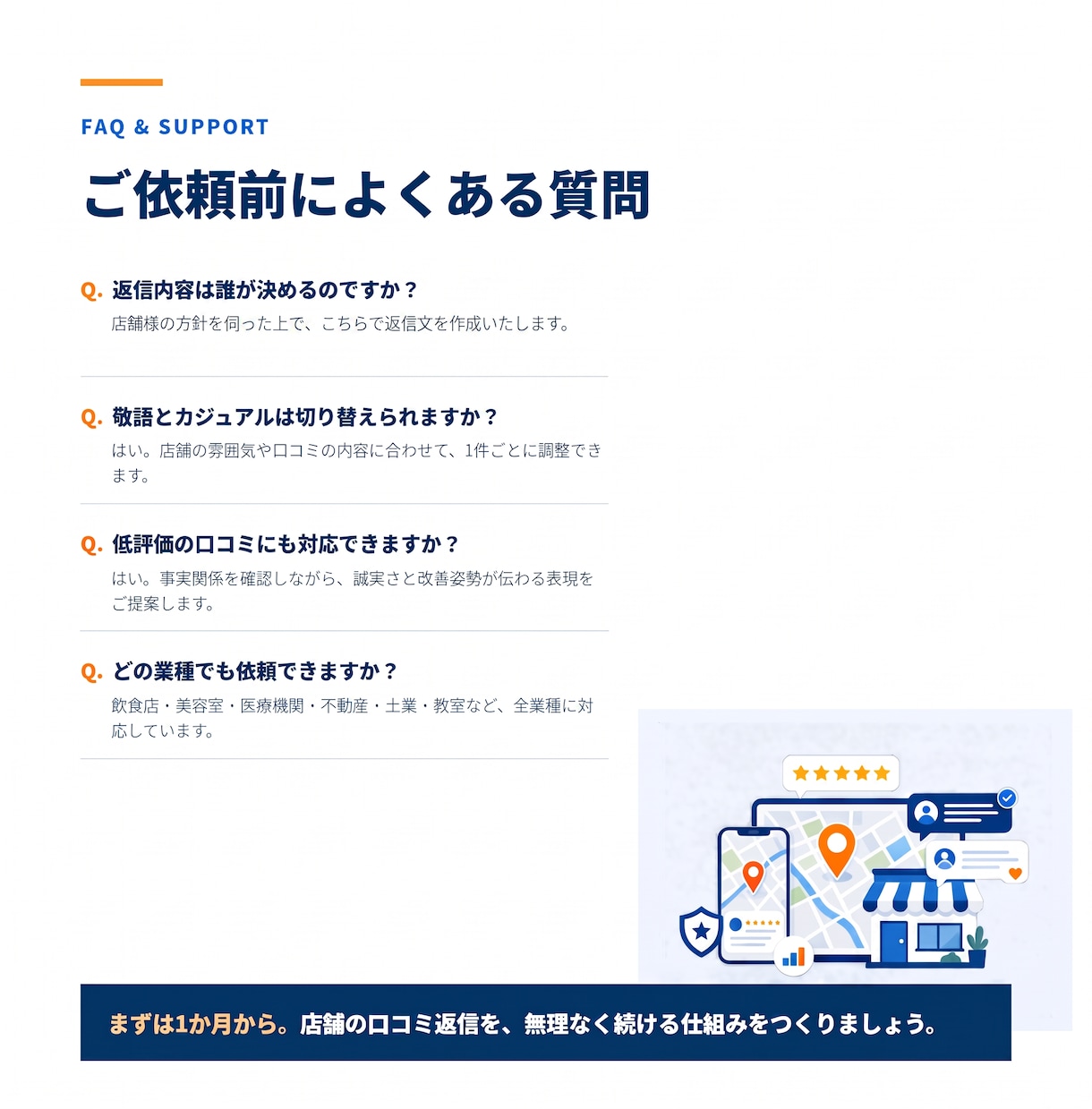 20件対応！Google口コミ返信を代行いたします MEO対策で最大限の効果をするために口コミを放置しない！ イメージ5