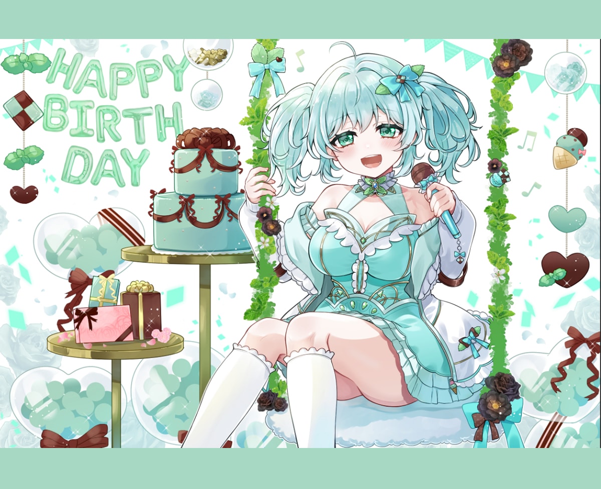歌ってみた動画、MVイラスト描きます Vtuberさん、歌い手さん用のサムネイラスト作成します！ イメージ8