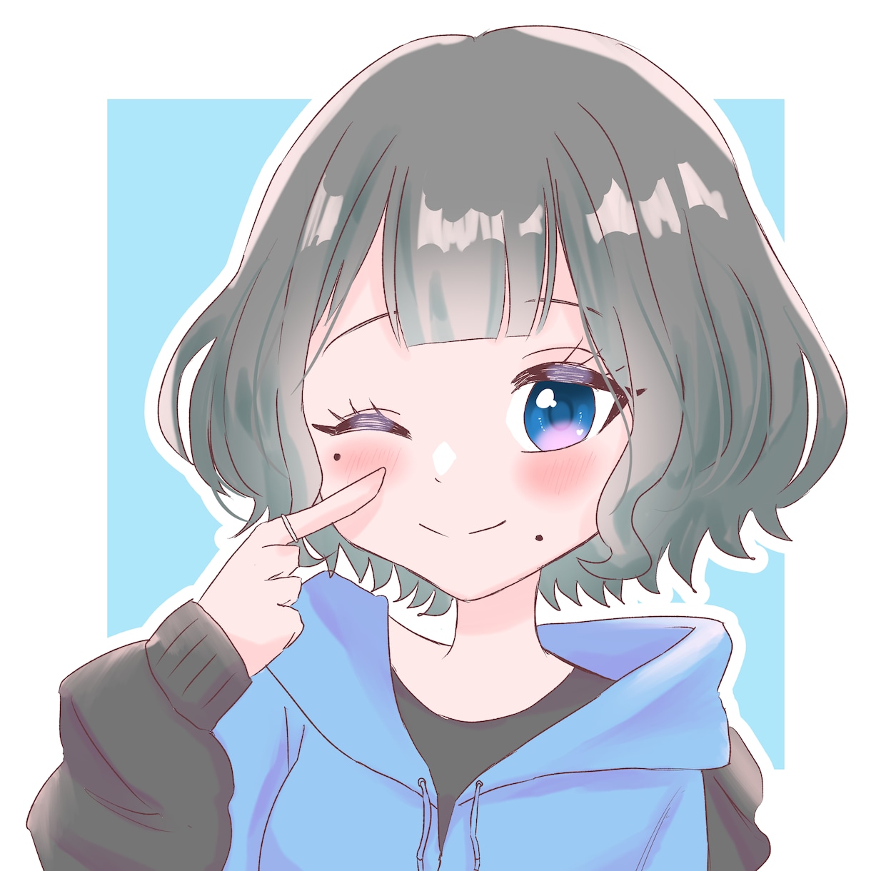 SNS向けのアイコン作成致します 女の子向け作品のような可愛いイラストが得意です！ イメージ3