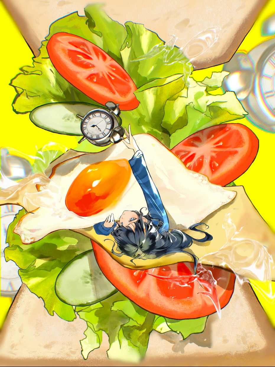 商用可︎︎⟡キラキラ透明感のある人物+背景描きます 配信、アイコン、イベント等、目を引くイラストをご希望の方に！ イメージ10