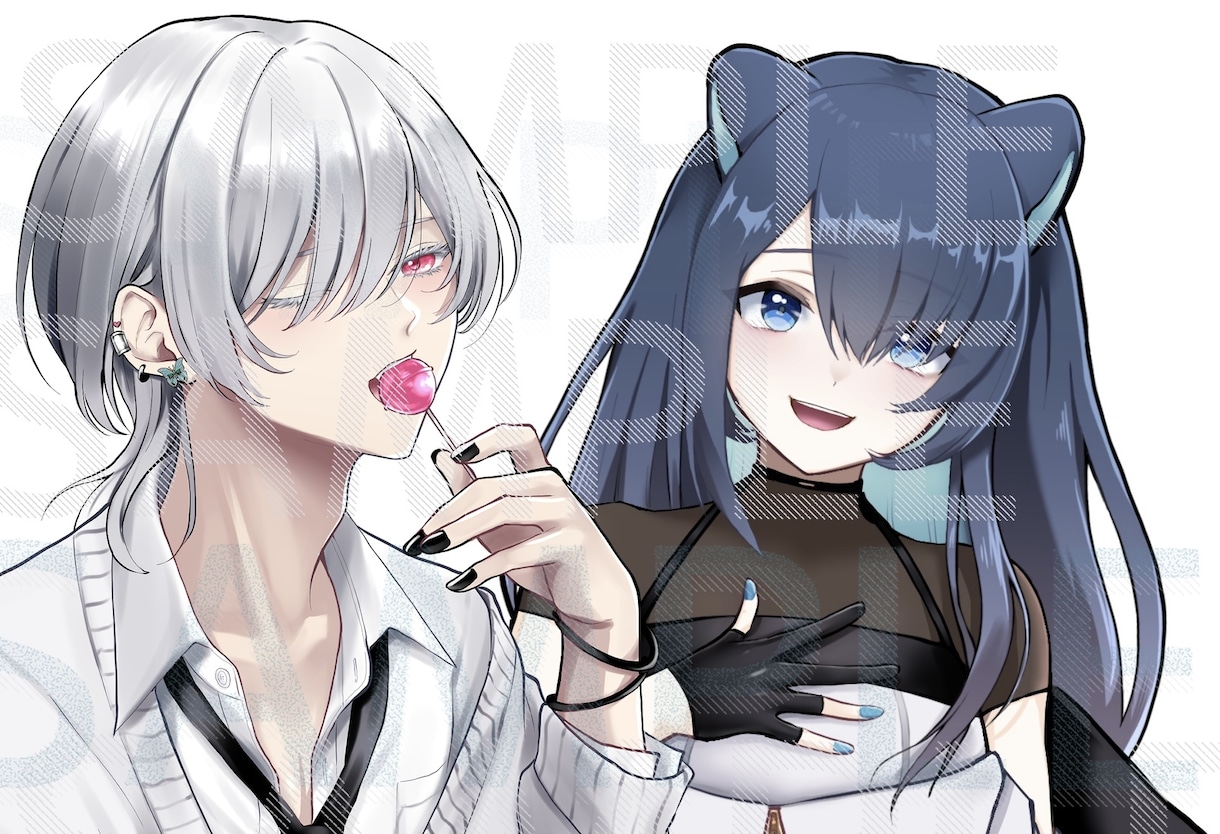 アイコンやイラストを制作します 立ち絵や表紙等も◎何度でも修正可！お気に入りの1枚をあなたへ イメージ1