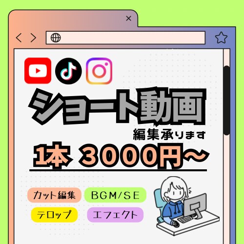 ショート動画編集承ります フルテロップ無料、オールジャンル対応できます。 イメージ1