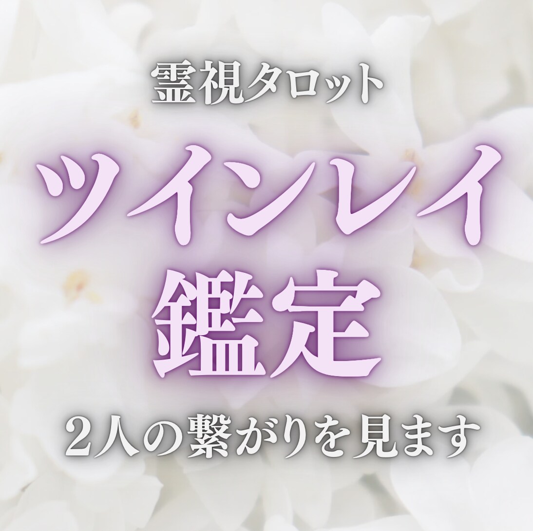 ツインレイ鑑定｜2人の繋がりを霊視タロットでみます 魂の相性と関係性を読み解きます イメージ1