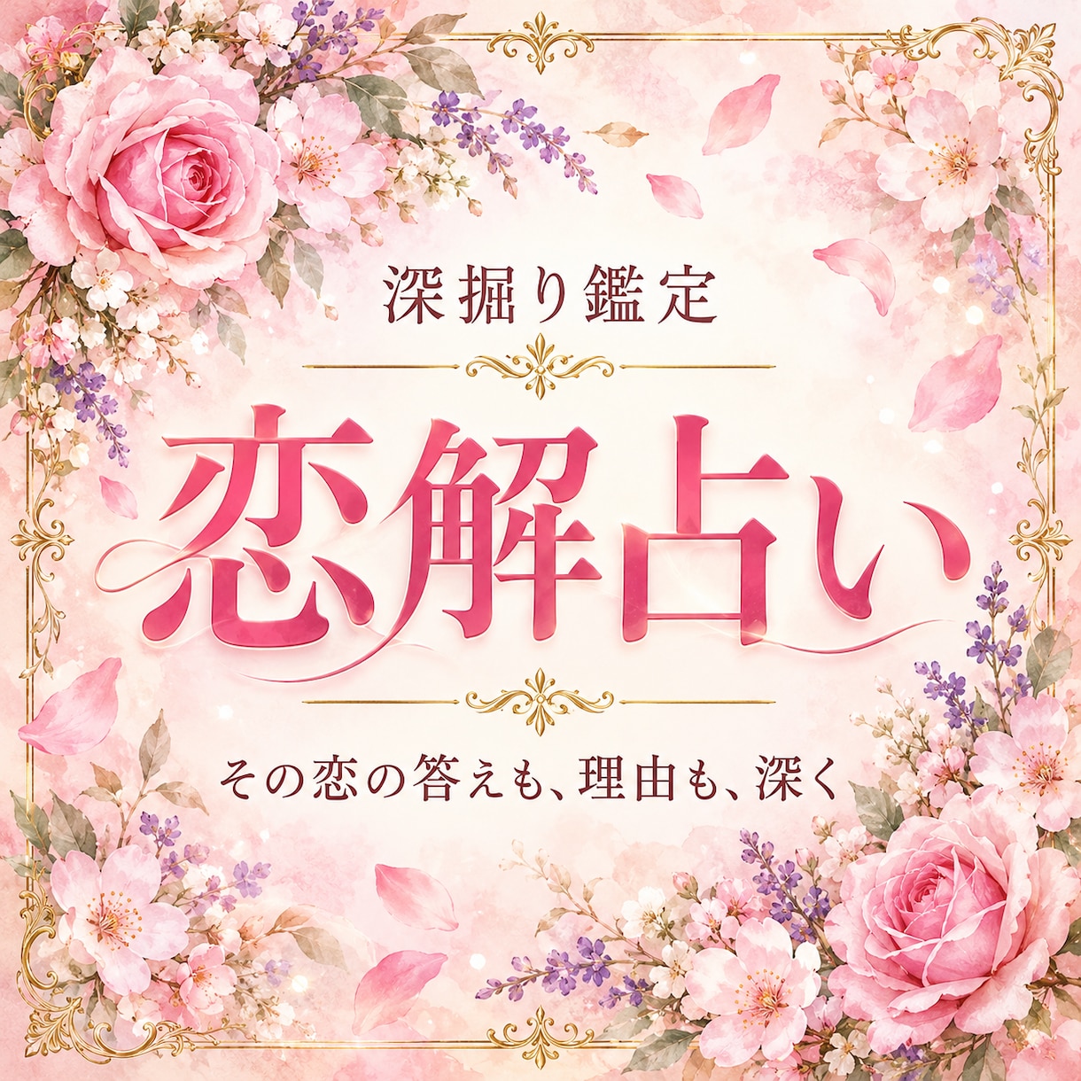 恋解｜恋の経緯や状況を踏まえて深く占います あなたの恋に合わせて、答えだけでなく『なぜ？』まで読み解く イメージ1
