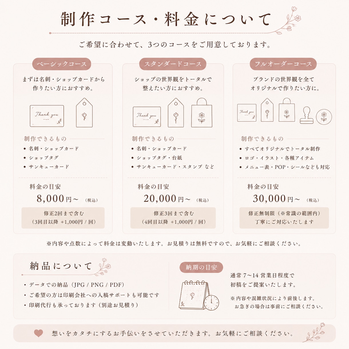 小さなお店の世界観、整えます 想いが伝わるショップデザインをご提案 イメージ6