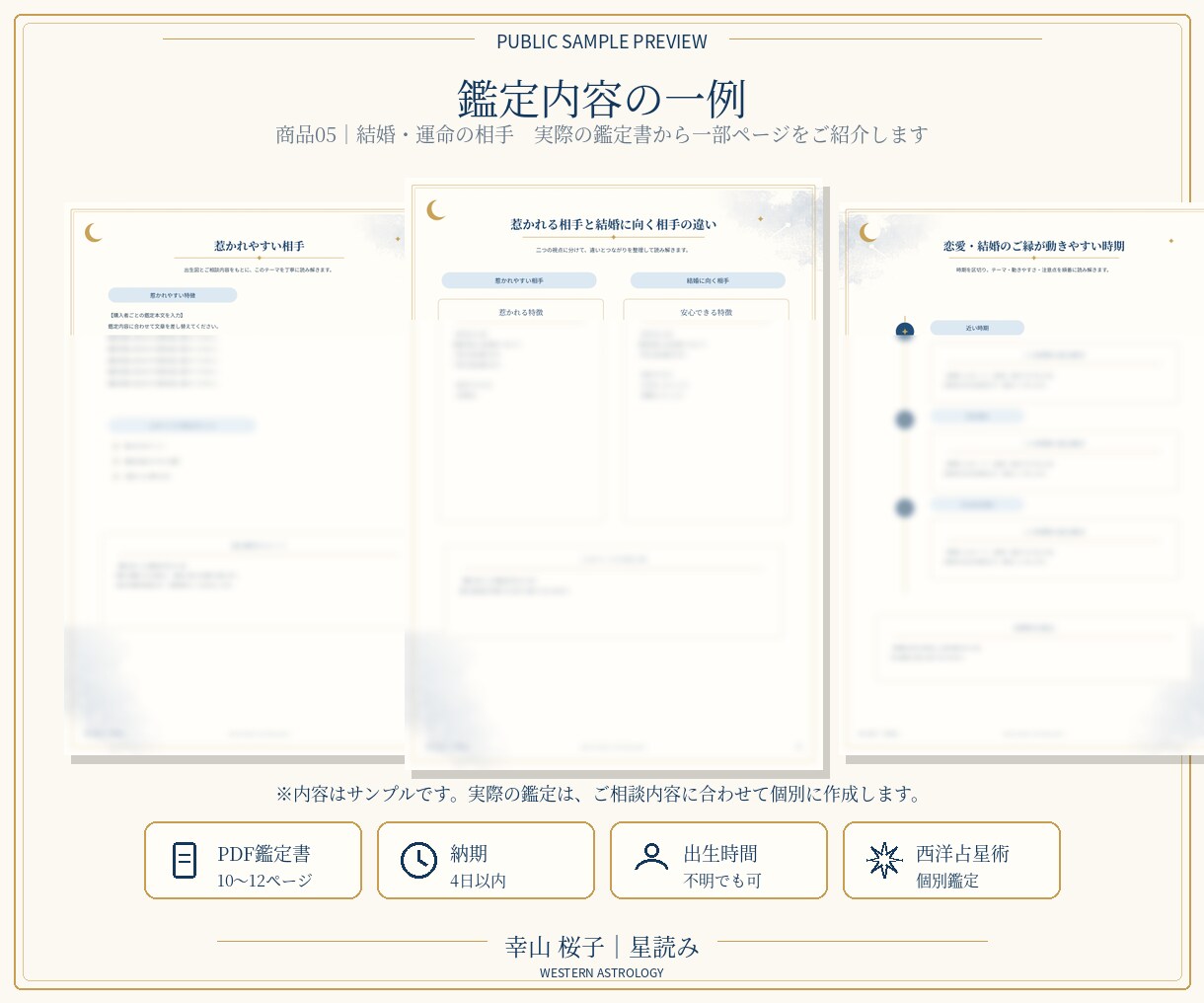 結婚・運命の相手を星から読み解きます 結婚のご縁・相手像・出会いの時期を出生図から読み解きます イメージ2