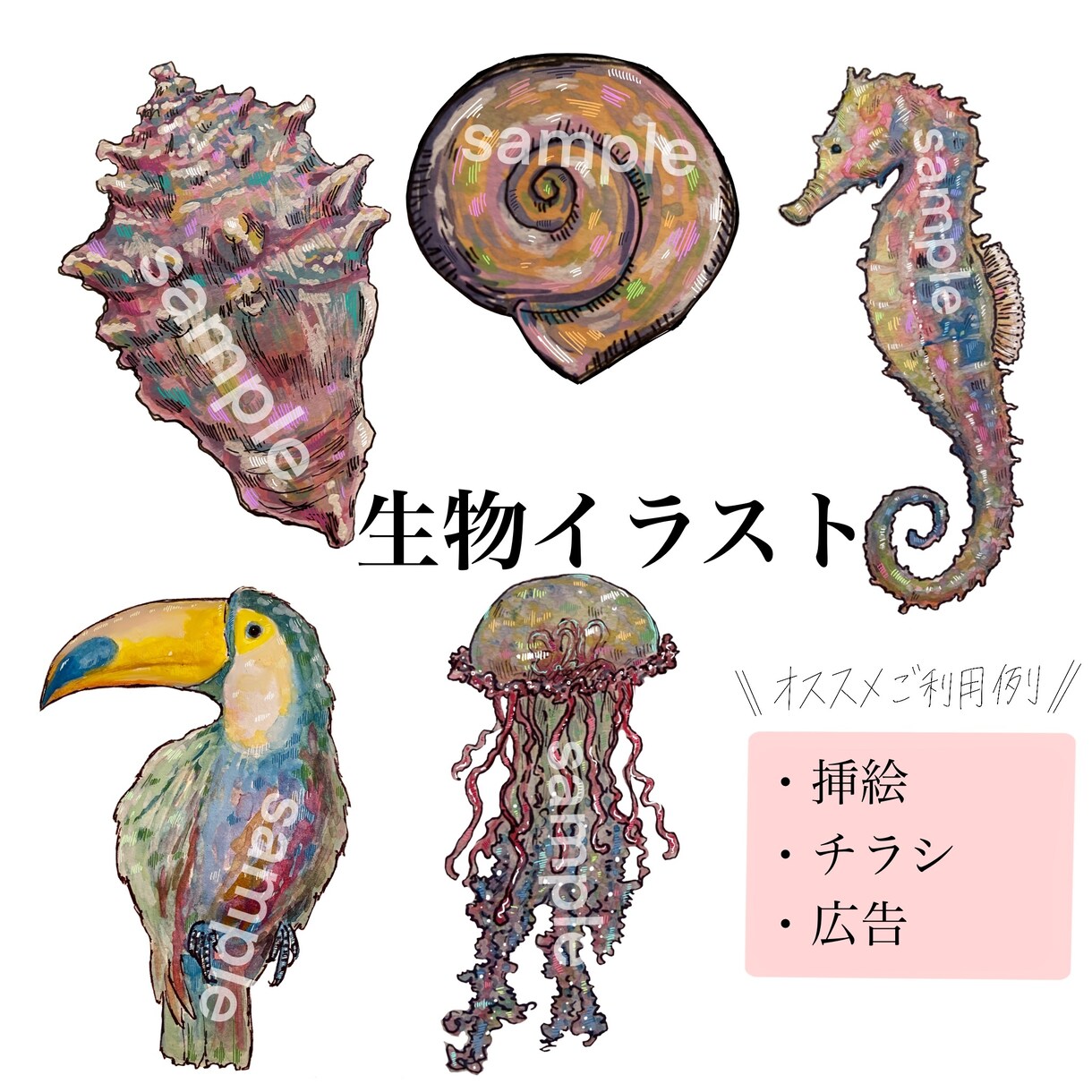 商用利用はこちら♢挿絵・広告イラストお描きします 華やかで温かみのある植物や食品小物など。 イメージ3