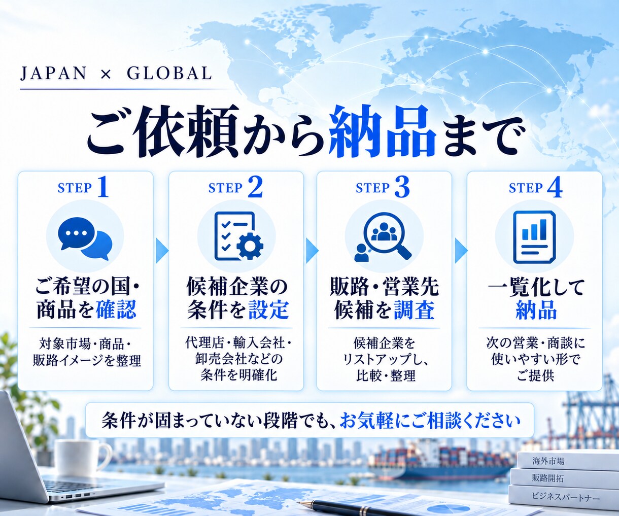 海外販路・営業先候補を開拓します 海外の代理店・販売先候補を実務目線で調査 イメージ5
