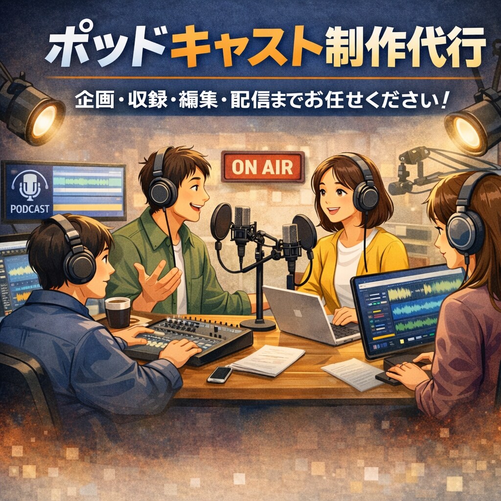 ポッドキャスト制作します （ポッドキャスト制作・運営実績あり） イメージ1