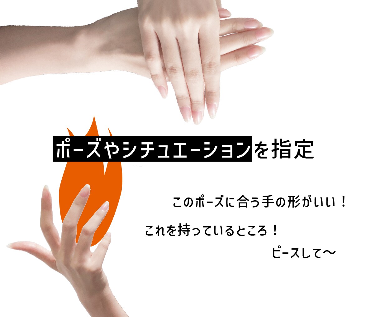 商用利用OK♪手の写真素材をお届けします 1枚３００円でイラストや写真素材◎ハンドモデルによる素材♪ イメージ3