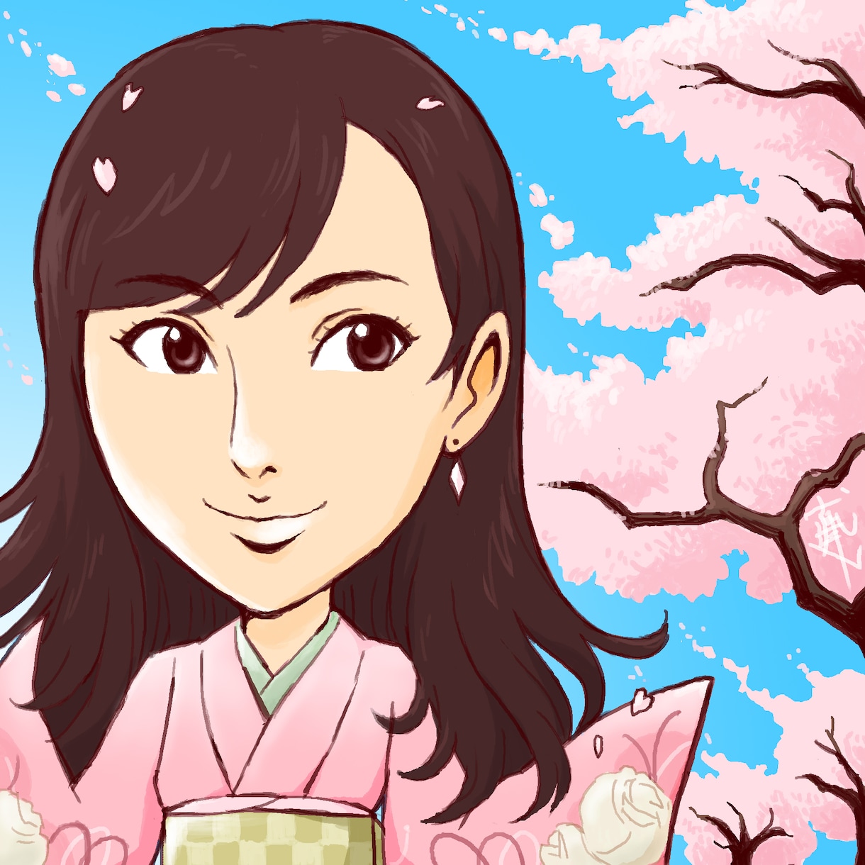 最短24時間以内納品！プロがかわいい似顔絵描きます 実績1420件！SNSや名刺にすぐ使えるかわいい似顔絵です！ イメージ9