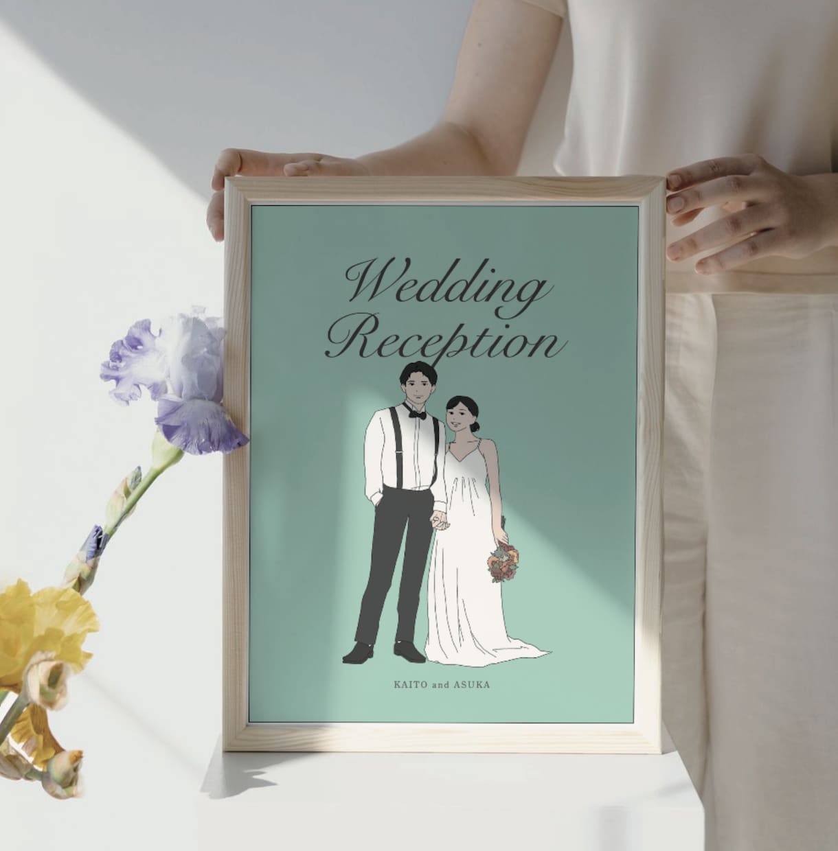 ナチュラルな結婚式ウェルカムボード描きます 結婚式後も飾りたくなる一枚を｜データ納品 イメージ10