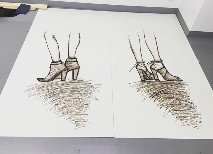 シューズデザイナー靴のイラスト・デザイン描きます 可愛い、かっこいい靴の絵に文字やイラストも入れる事も可能です イメージ6