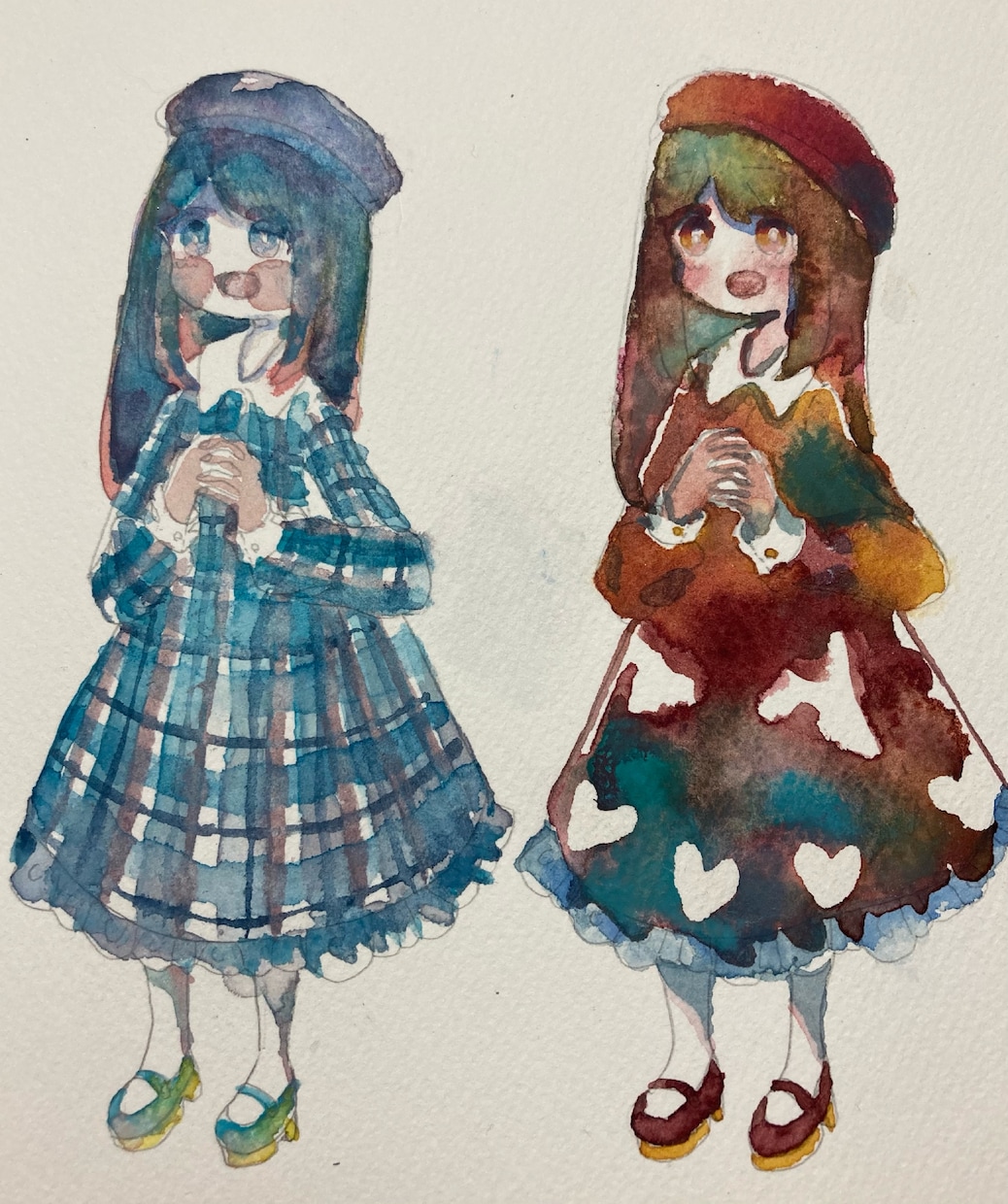 絵本風のかわいい水彩画の女の子描きます ほんわか暖かい画風で描きます。お気軽にどうぞ。 イメージ2
