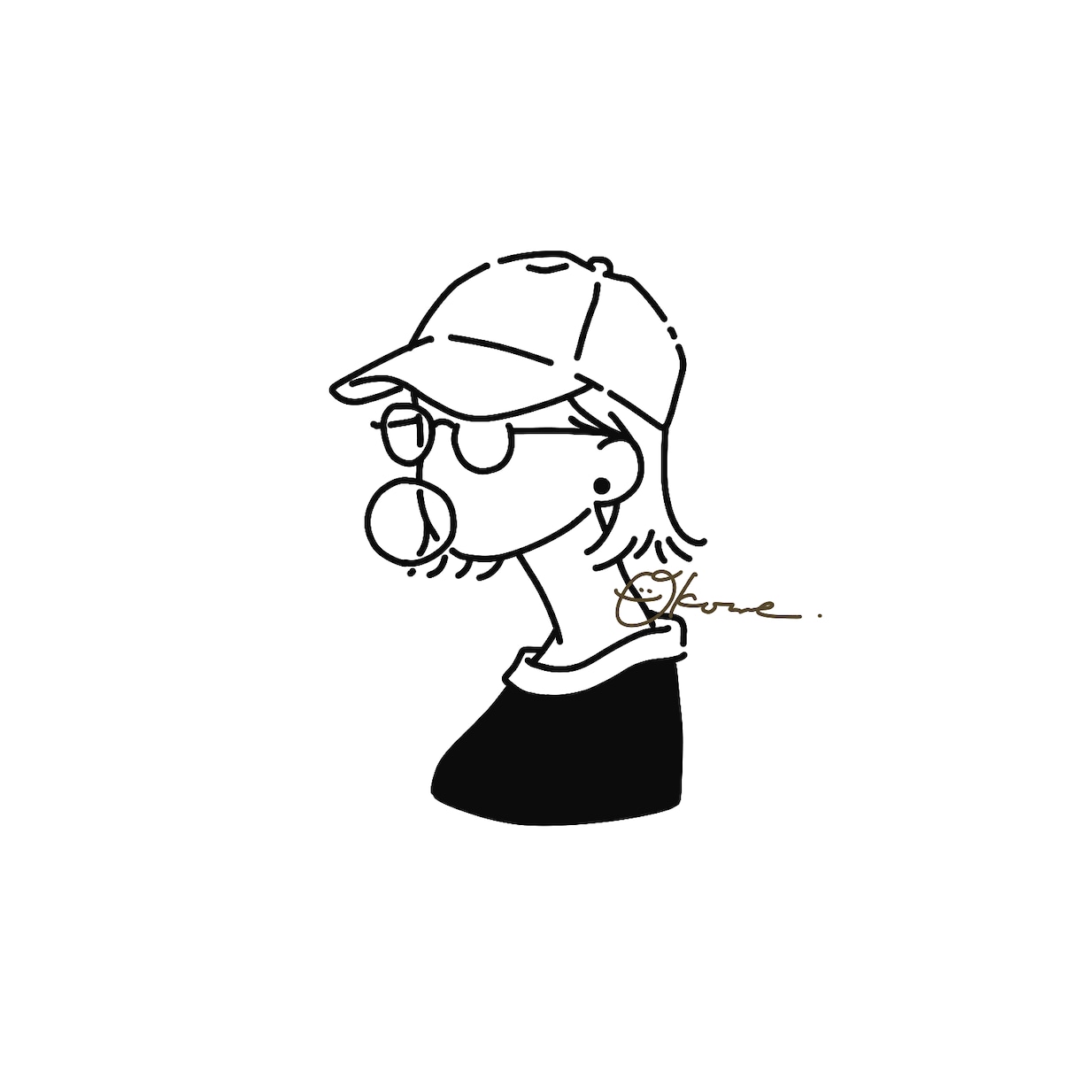 シンプルでお洒落なイラスト制作します アイコン・SNS・動画など様々な用途にてご使用いただけます＊ イメージ2