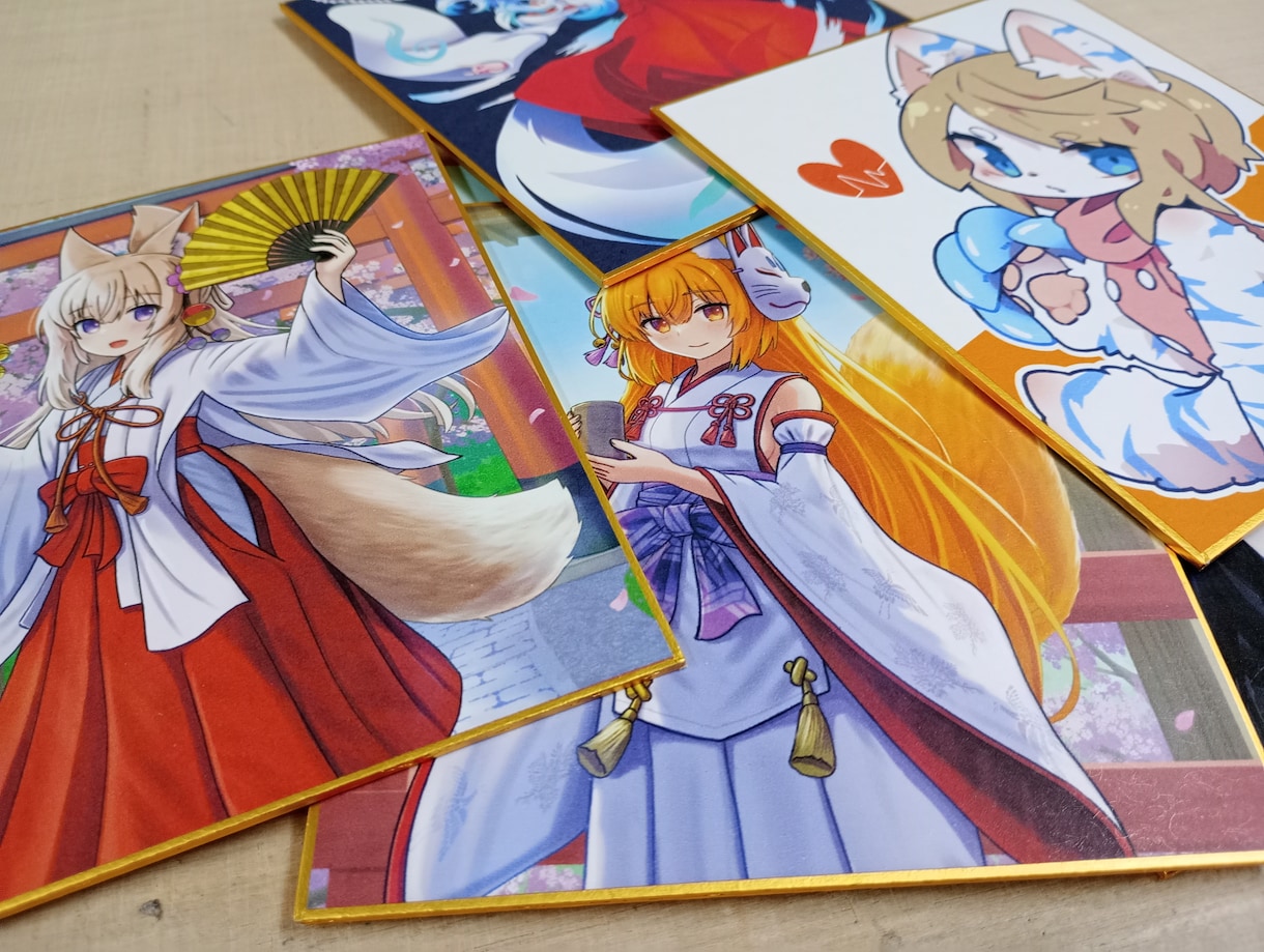 デジタルイラストから【複製ミニ色紙】を制作します 【複製ミニ色紙】を制作します！ イメージ2
