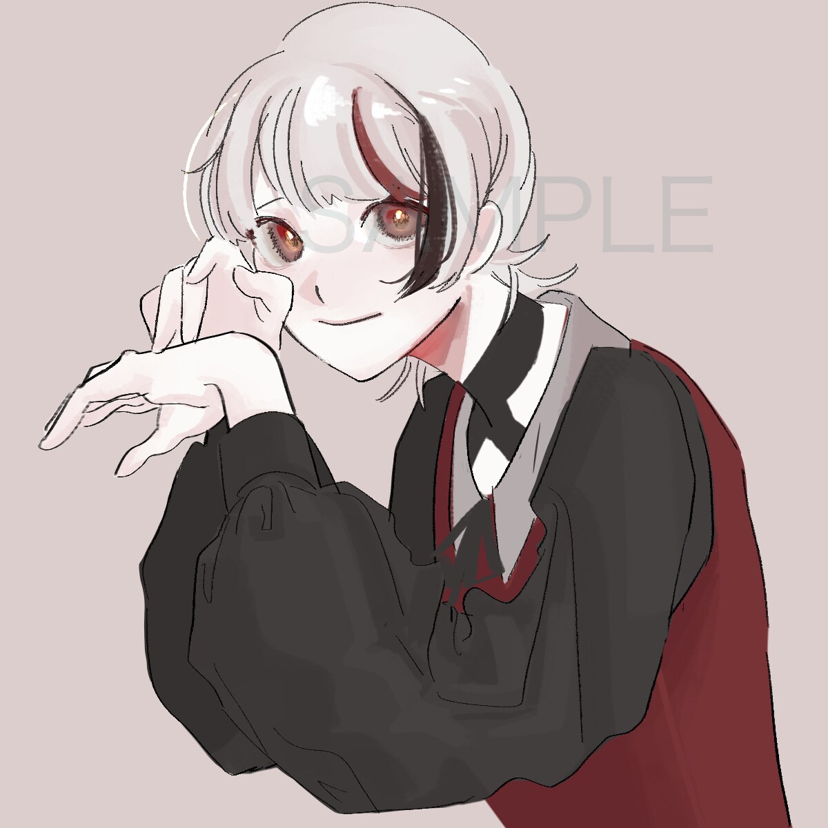 美麗・きれい系のSNSアイコン作成します 目を引くイラストでアクセス数を伸ばしましょう イメージ5