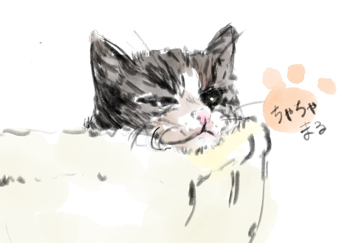 絵本風！ペットのイラスト描きます リアルタッチのかわいい絵本風に仕上げます♡ イメージ2