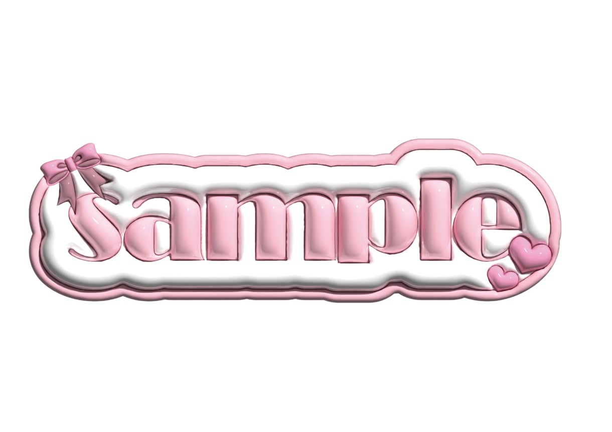 推し活で大活躍ぷっくりとしたネームボード作ります ぷくぷくと立体的でかわいいネームボードを作成します！ イメージ1