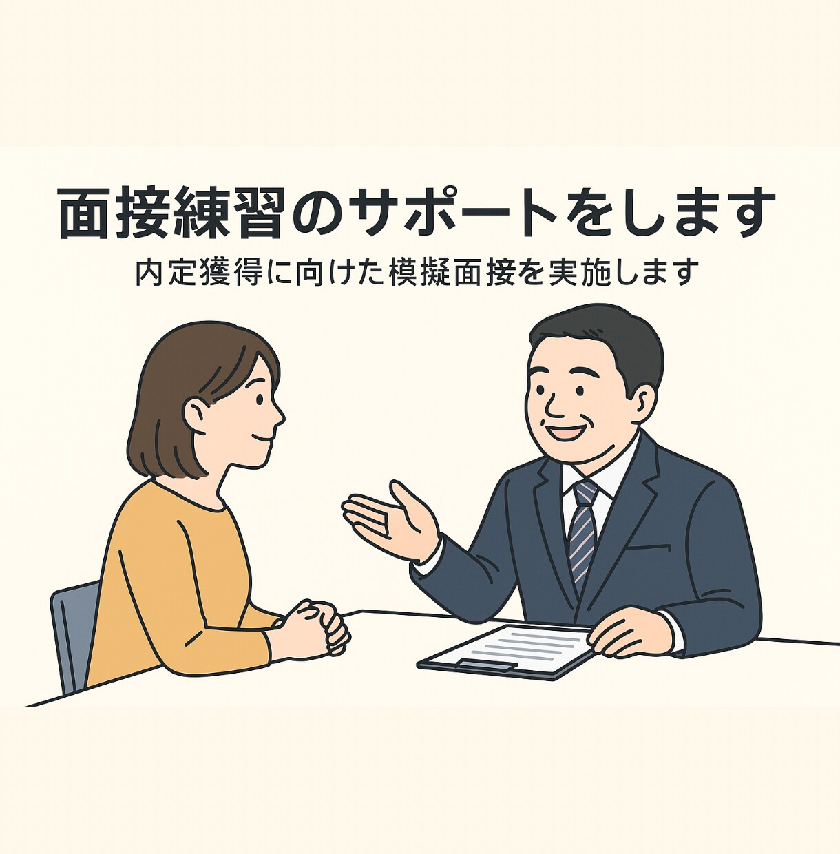 面接が劇的に変わる！人事コーチが徹底サポートします 面接突破へ！人事プロが徹底練習 イメージ1
